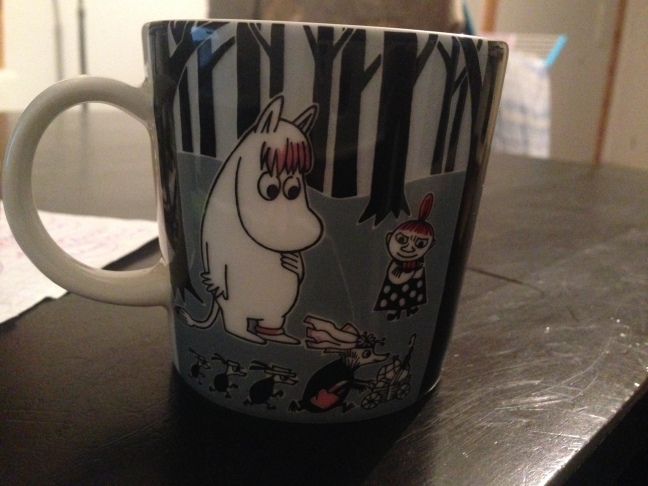 Falling in love with Moomin. A popular Finnish cartoon.  